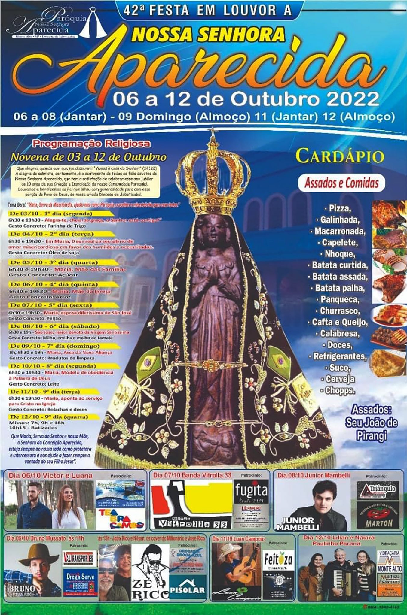 Paróquia se prepara para a 42ª Festa em Louvor a Nossa Senhora